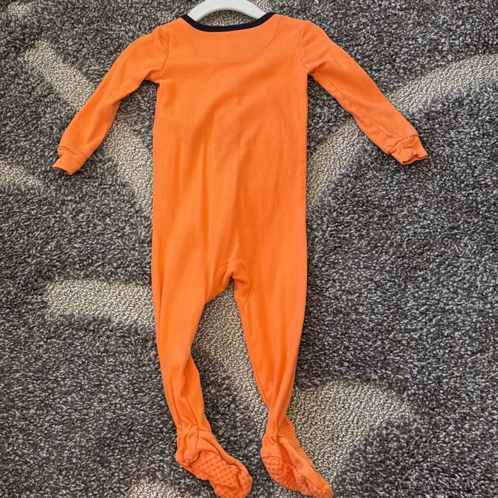 The Childrens Place Baby Boy Fall Football Halloween Footed Pajamas Lot 2 Pack